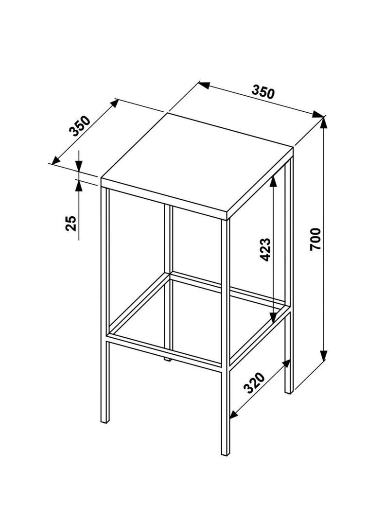 Juego de Comedor Steel Alto + 4 Banquetas-2