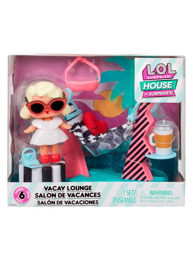 Muñeca Surprise Leading Baby Vacay Lounge
