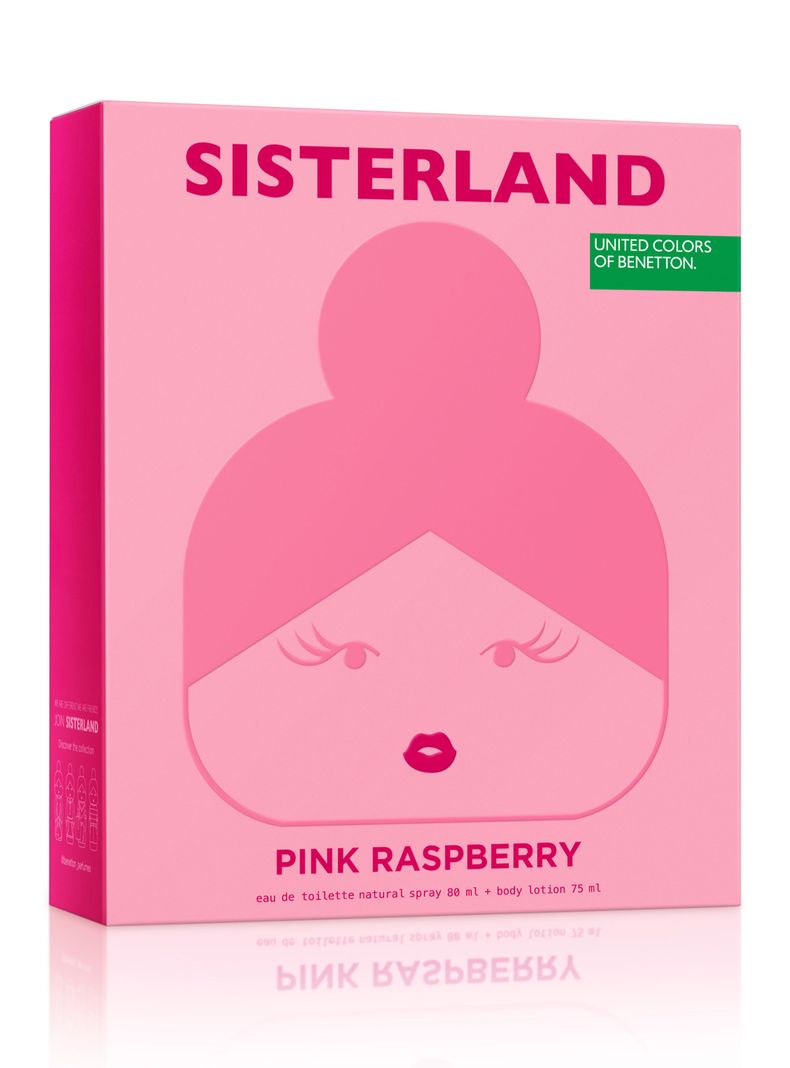 Set Perfume Benetton Sisterland Pink Raspberry EDT Mujer 80 ml + Body Lotion 75 ml-2