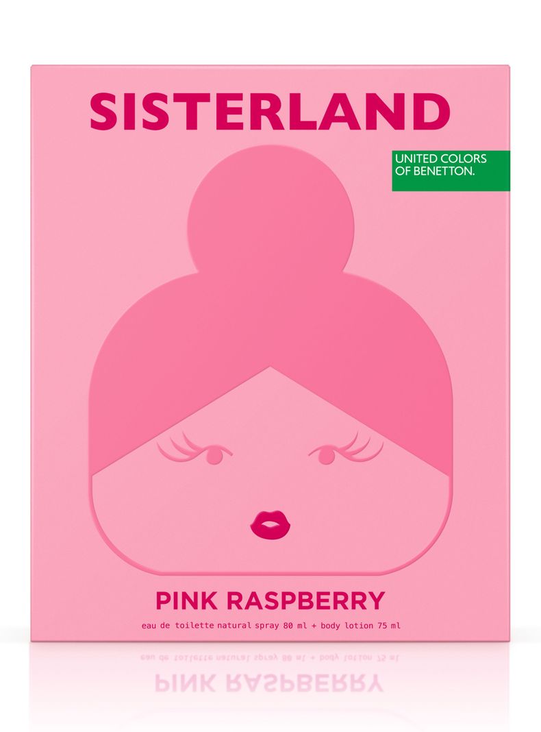 Set Perfume Benetton Sisterland Pink Raspberry EDT Mujer 80 ml + Body Lotion 75 ml-1