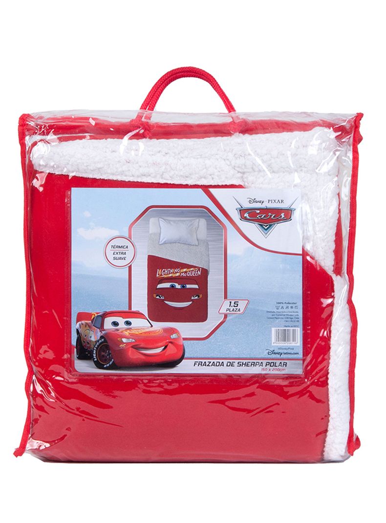 Frazada Sherpa 1.5 Plazas Cars Lighting-2