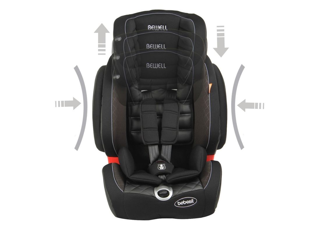 Silla de Auto Butaca Bewell Isofix Negra Bebesit-1