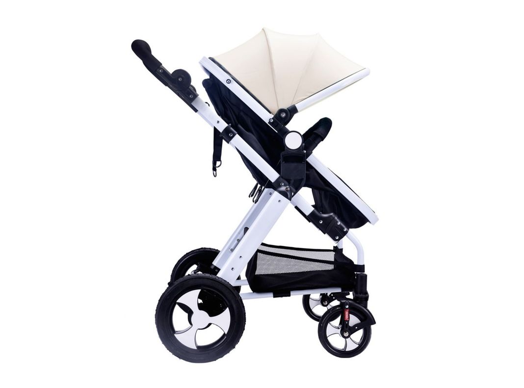 Coche Cuna Plegable Beige-1