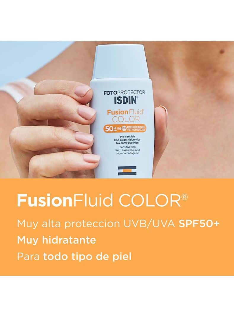 Fotoprotector ISDIN Fusion Fluid Color SPF50+ 50 ml-1