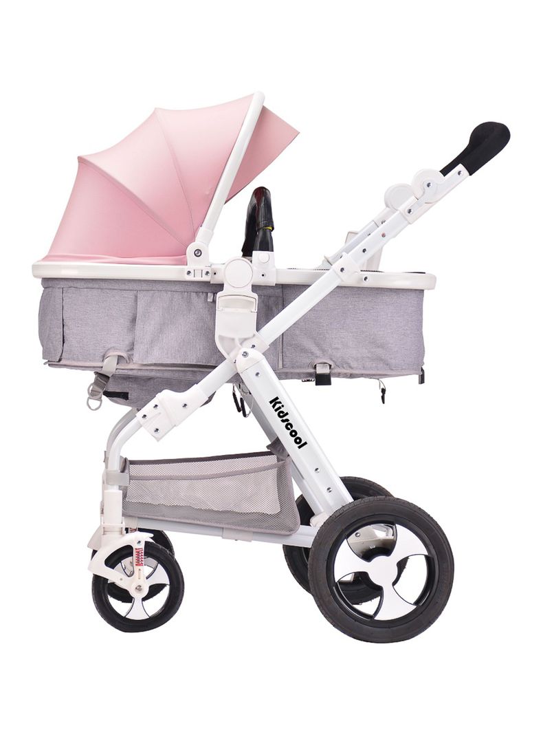 Coche Kidscool Cuna Travel System Rosado-3