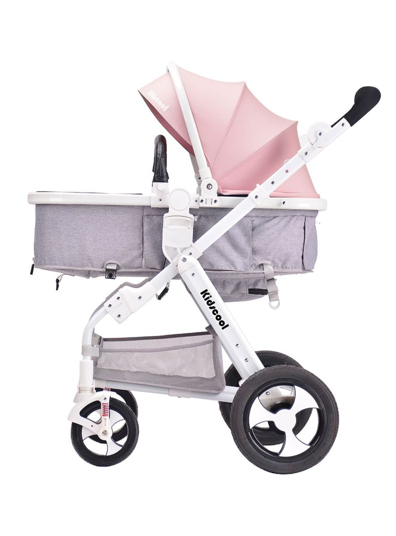 Coche Kidscool Cuna Travel System Rosado-2