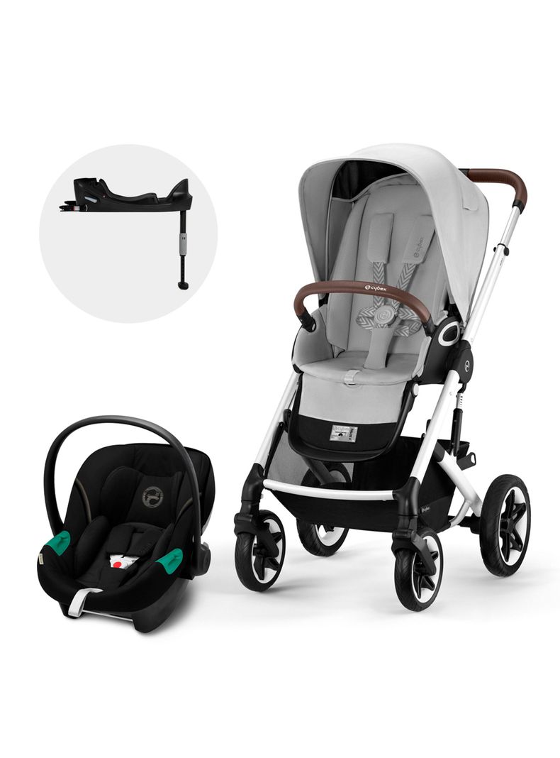 Coche Travel Talos S 2.0 SLV Gris y Silla Aton S2-0