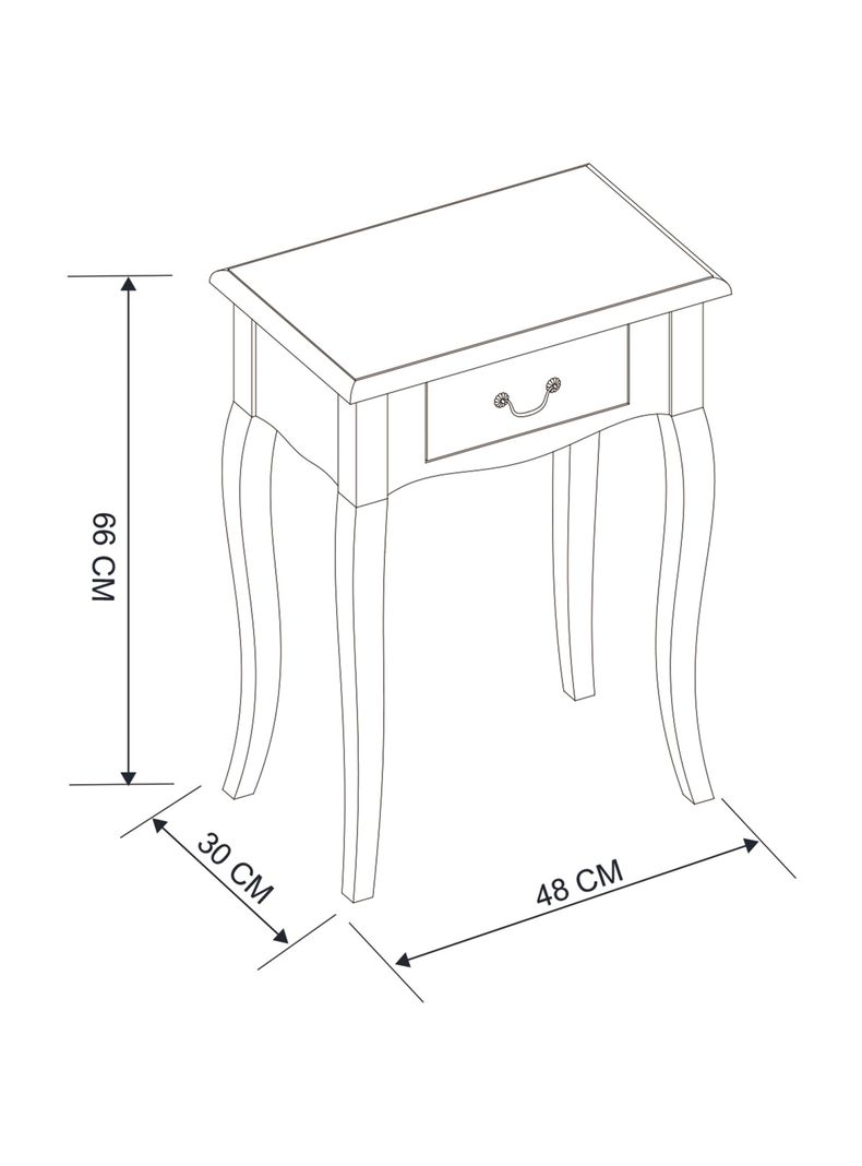 Mesa Lateral Provenzal 48x30 cm-2