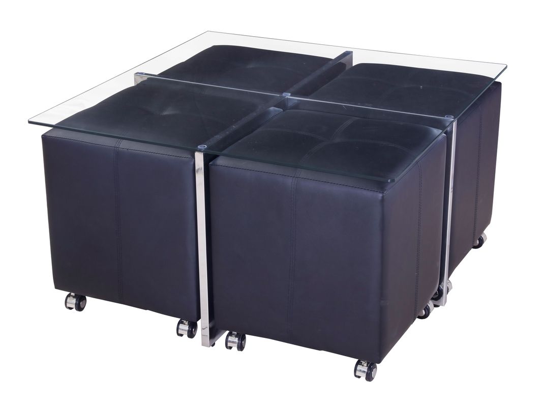 Mesa de Centro + 4 Puff Stylo-1