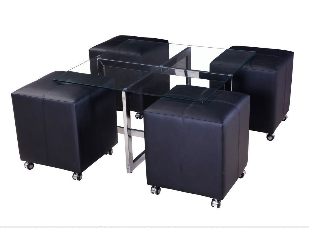 Mesa de Centro + 4 Puff Stylo-2