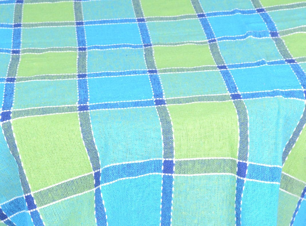 Mantel Kadar Cuadros Celestes 180 x 180 cm-1
