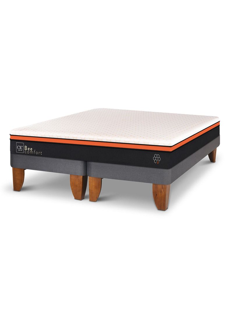 Cama Europea Bee Comfort 2 Plazas Base Dividida