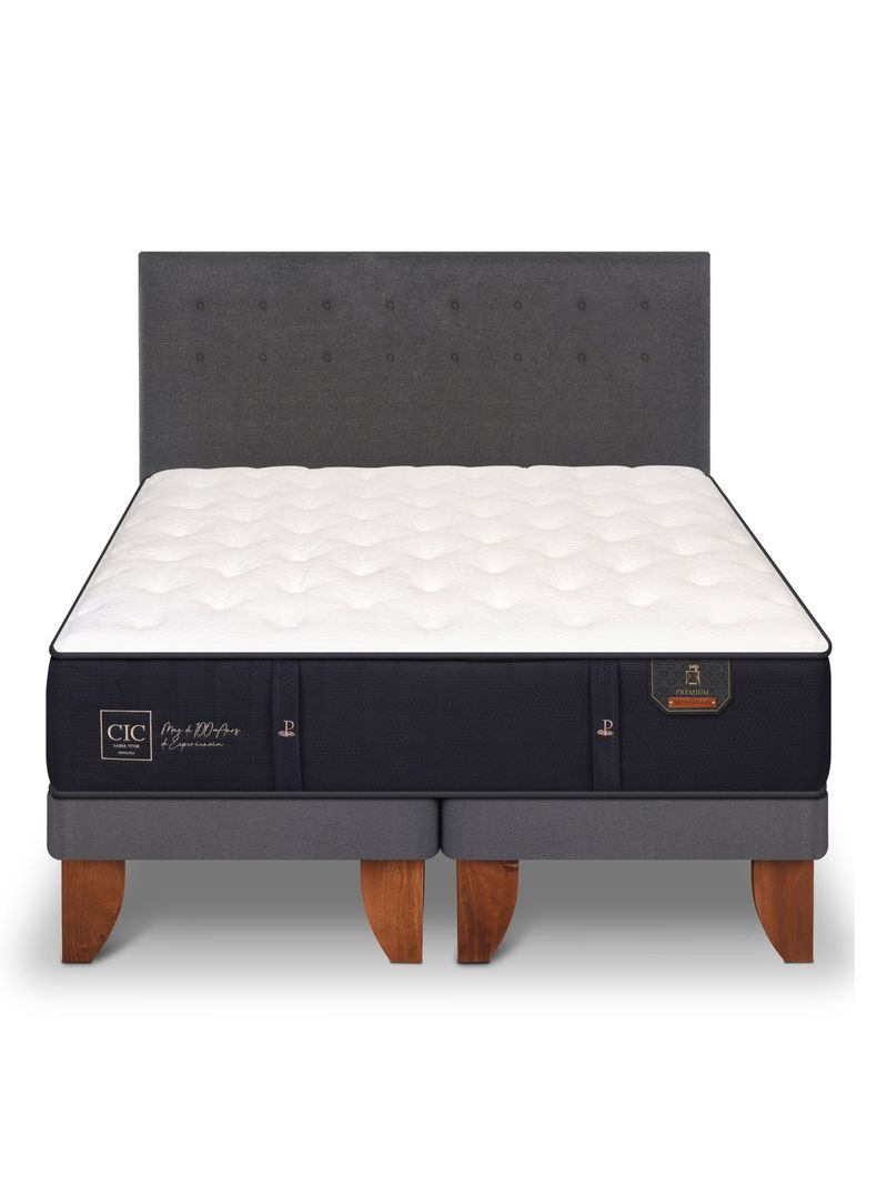 Cama Europea Premium King + Respaldo Eufrates-2