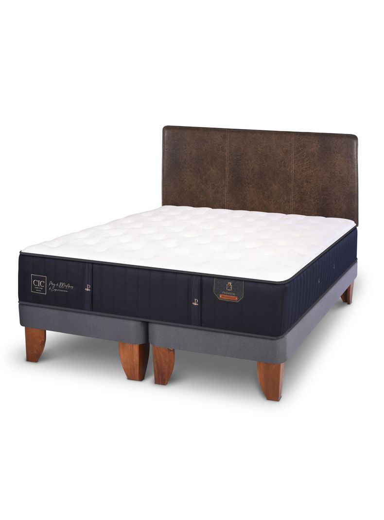 Cama Europea Premium King + Respaldo Baker