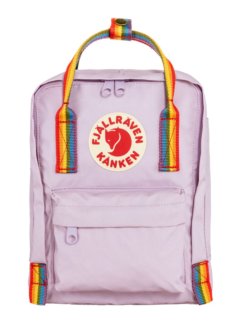 Mochila Kanken Pastel Lavender Rainbow Pattern-0