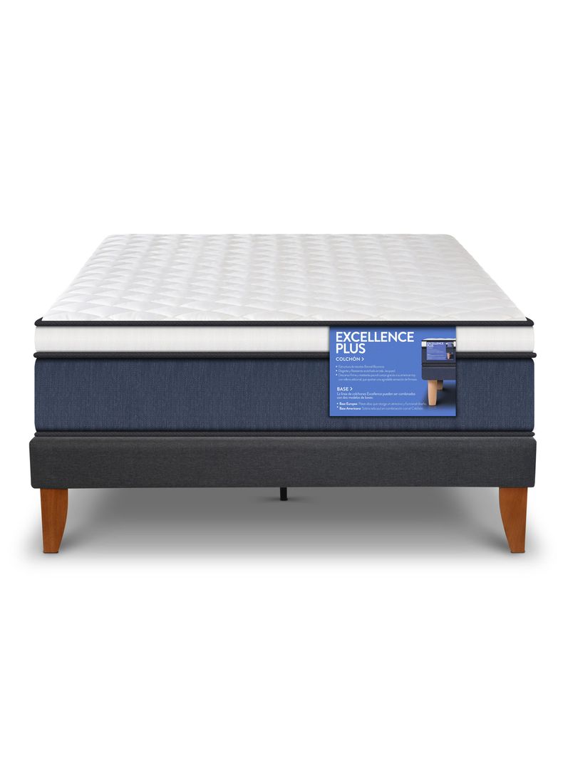 Cama Europea Curve Excellence Plus 1.5 Plazas N-2
