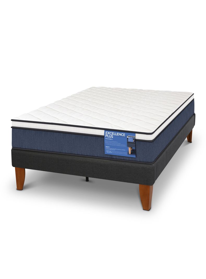 Cama Europea Curve Excellence Plus 1.5 Plazas N-0