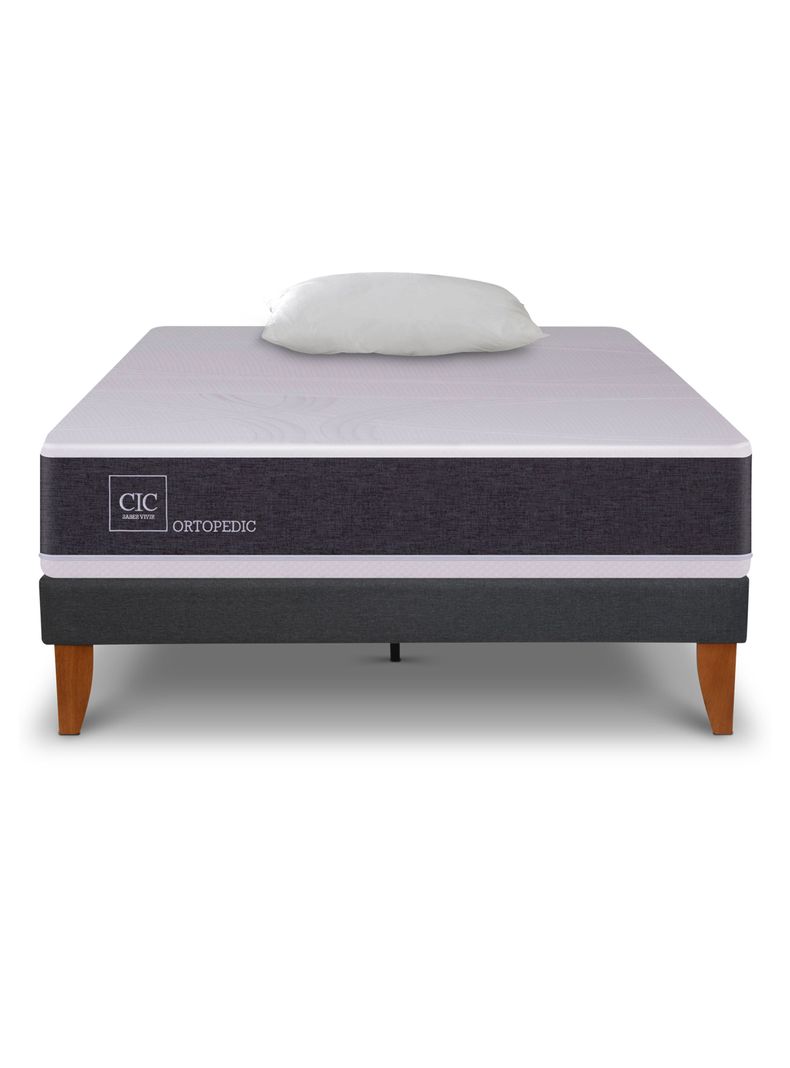 Cama Europea Curve New Ortopedic 1.5 Plazas + Almohada-2