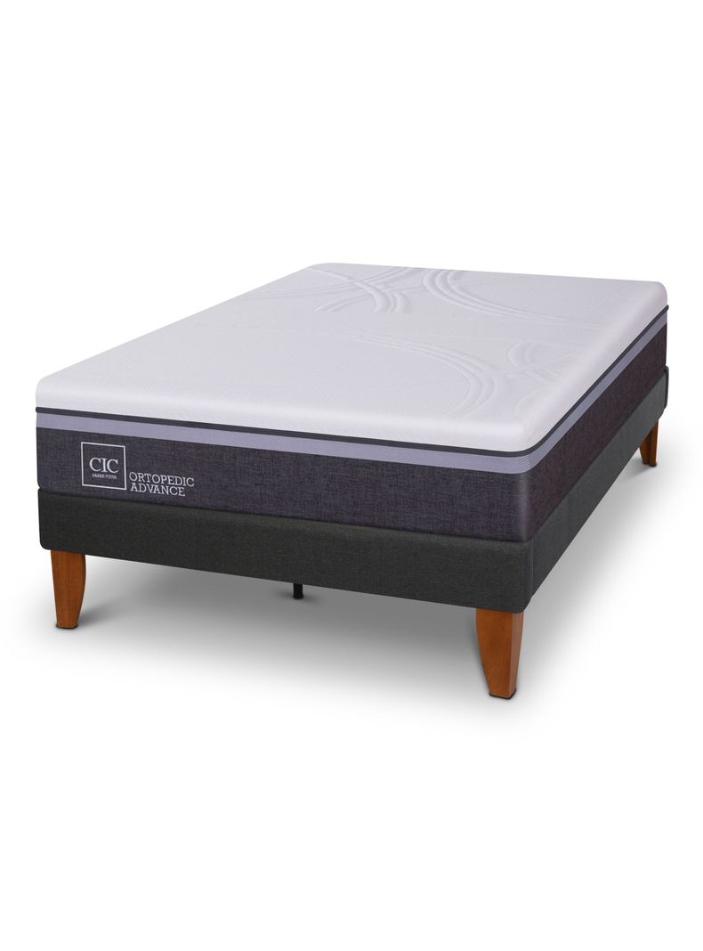 Cama Europea Curve Ortopedic Advance 1.5 Plazas-0