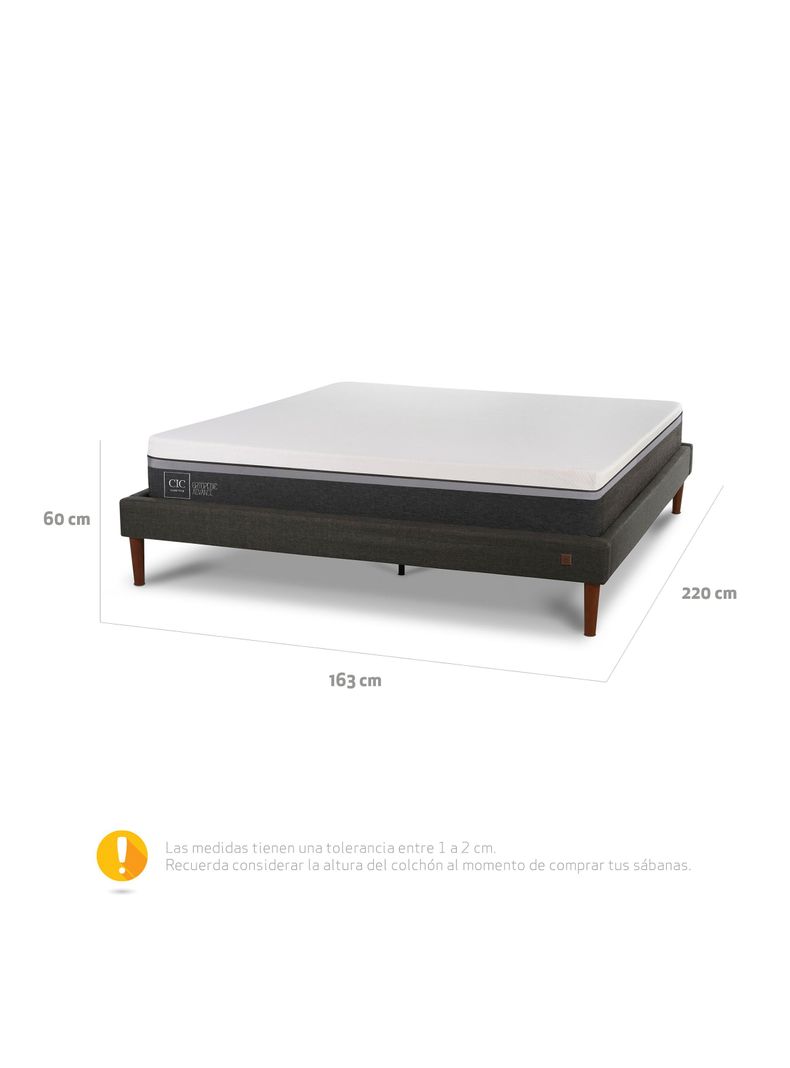 Cama Europea Curve Ortopedic Advance 2 Plazas-1