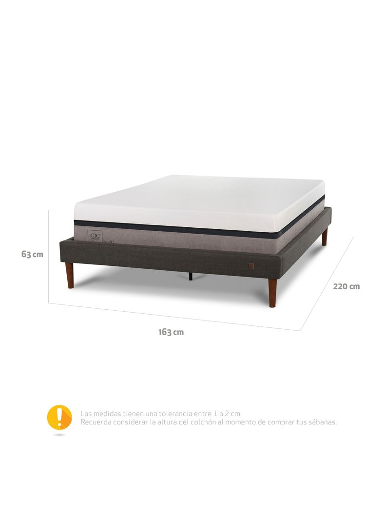 Cama Europea Curve Balance 2 Plazas-1