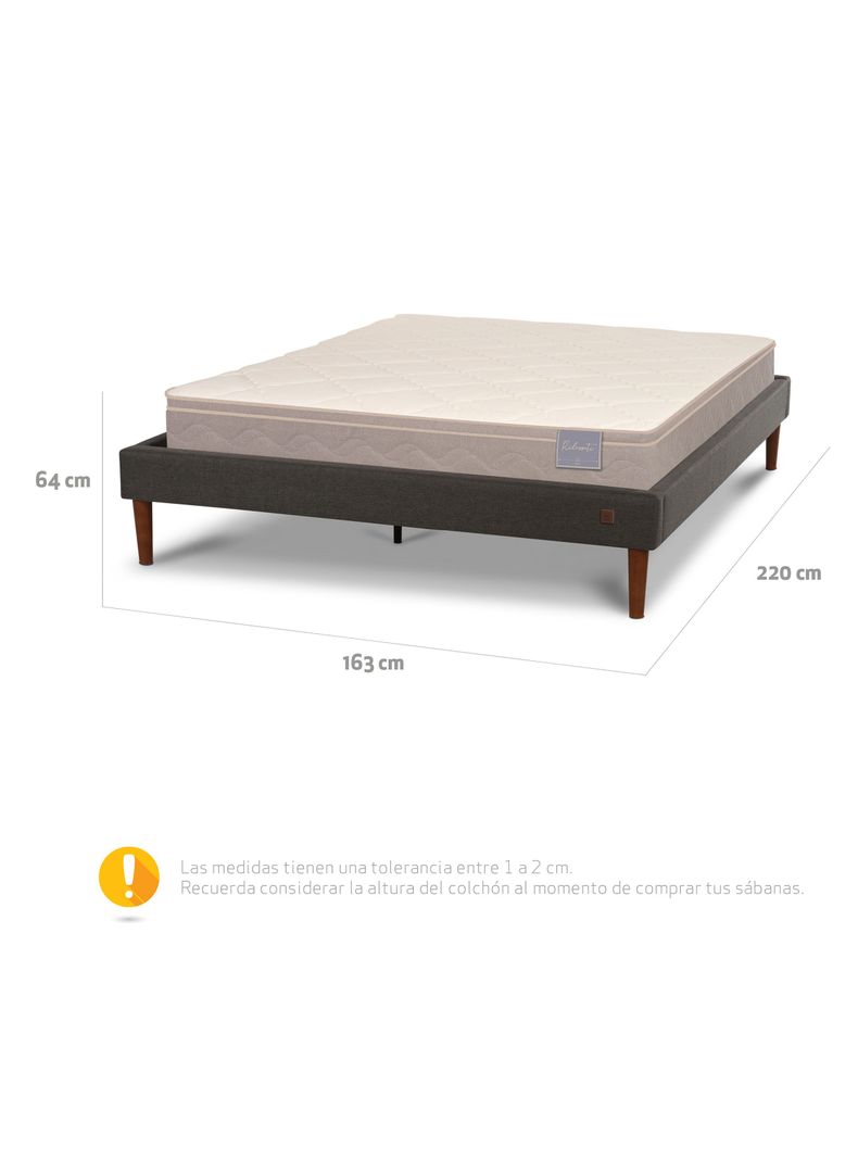 Cama Europea Curve Rilassati 2 Plazas-1