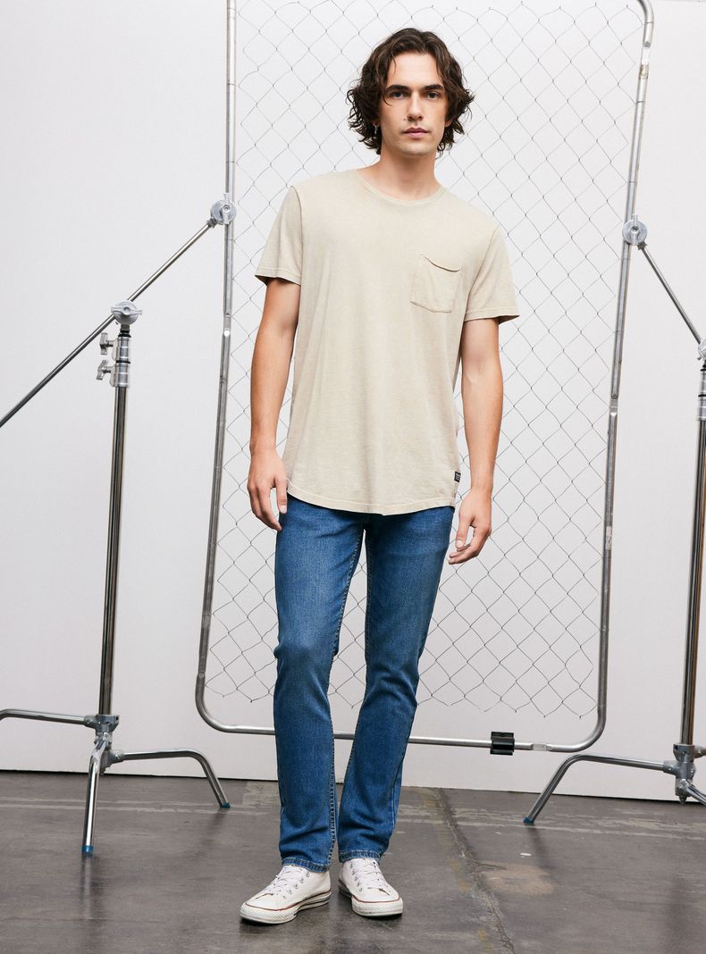 Jeans Cinco Bolsillos Skinny 1 Lavado-4