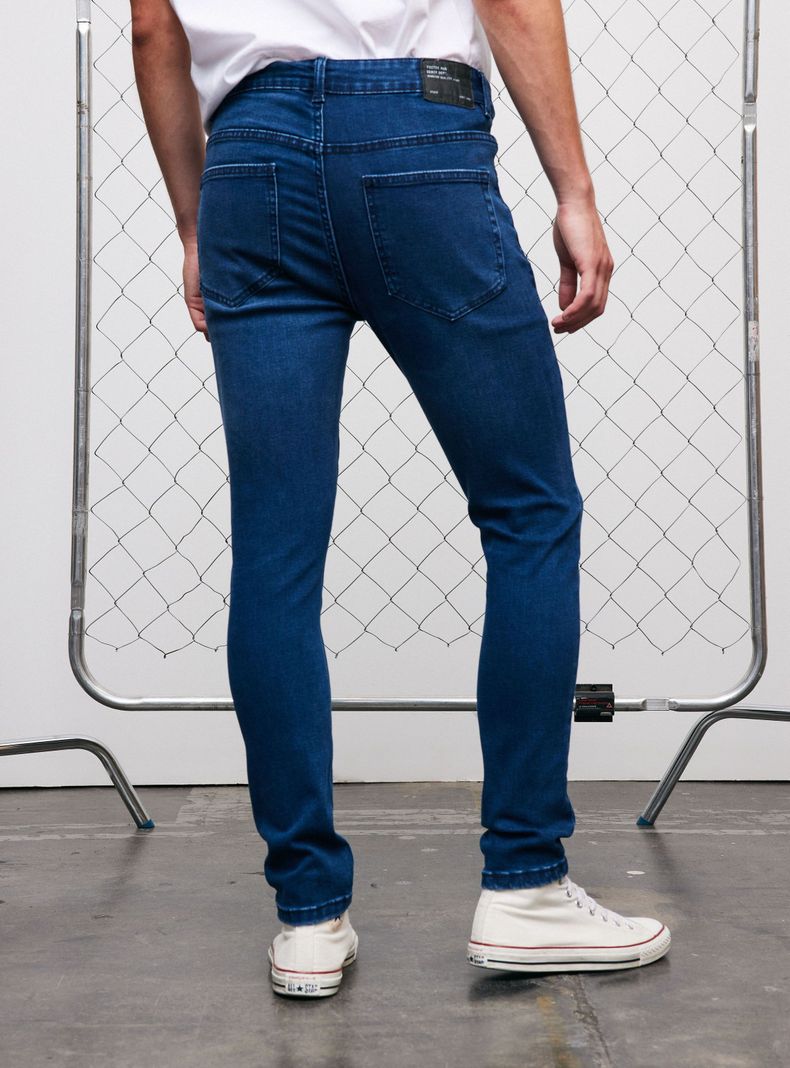 Jeans Cinco Bolsillos Super Skinny 1 Azul Oscuro-1