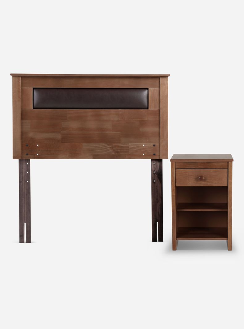 Cama Europea Indie 1 Plaza + Set Muebles Ferrara-2