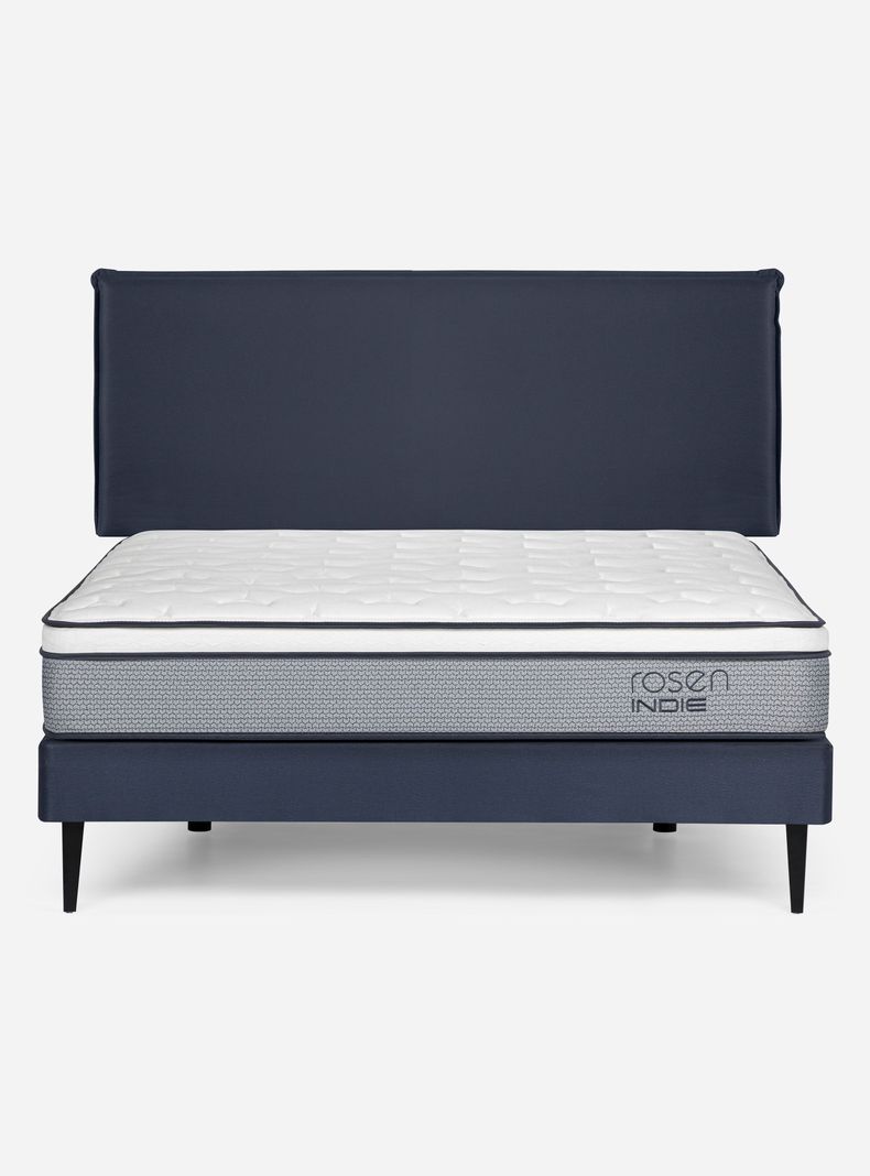 Cama Europea Indie 2 Plazas + Respaldo Maurice-1