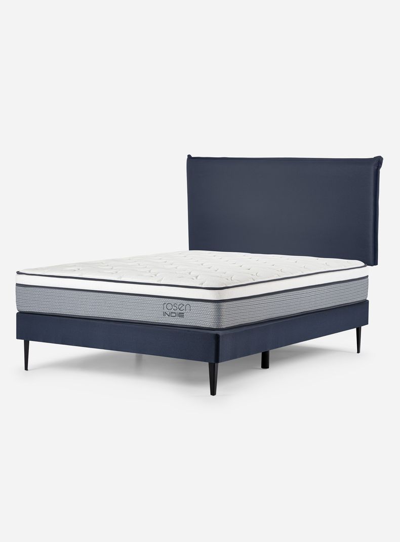 Cama Europea Indie 2 Plazas + Respaldo Maurice-0