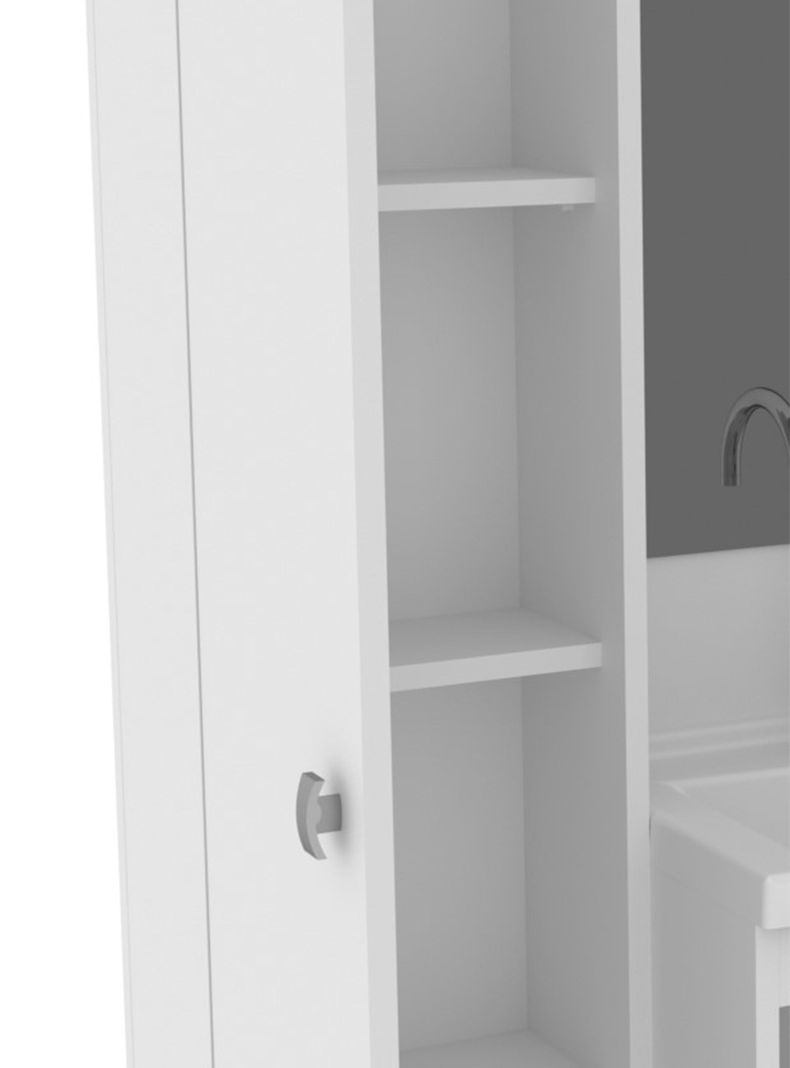 Mueble Baño Aéreo Lavamanos y Espejo 2 Puertas-2