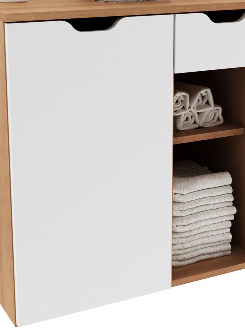 Mueble Baño Aéreo con Lavamanos 1 Cajón 1 Puerta-2