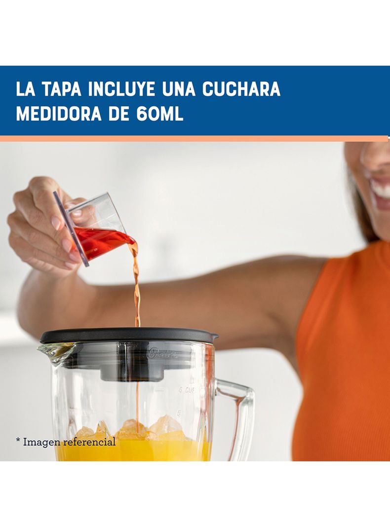 Licuadora 6 Velocidades 800W + Pulso BLSTPEGRPB Rojo-8