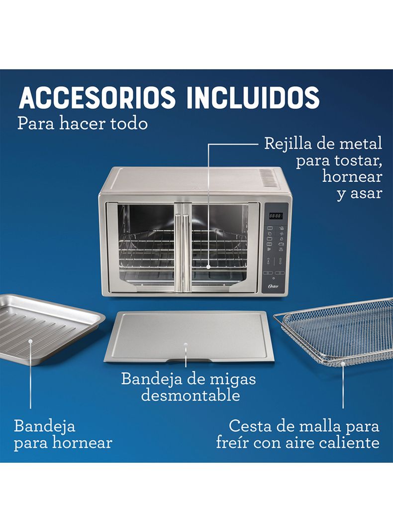 Horno Digital con Freidora de Aire 42 Litros TSSTTVFDDAFNS-8