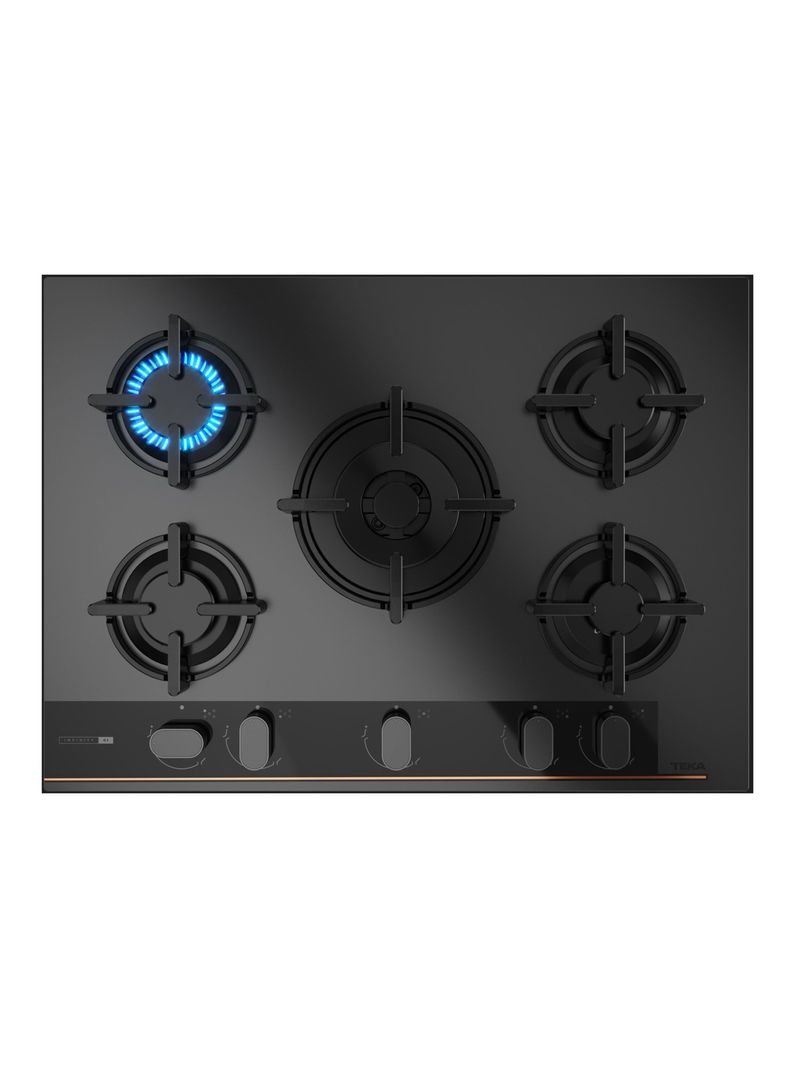 Encimera Cristal Gas 5 Quemadores GBC-75 G1 Infinity-1