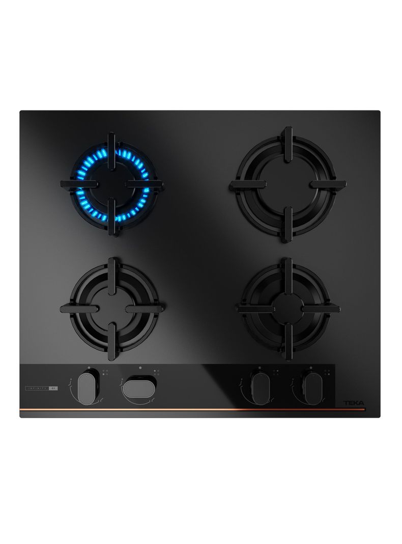 Encimera Cristal Gas 4 Quemadores GBC-64 G1 Infinity-1