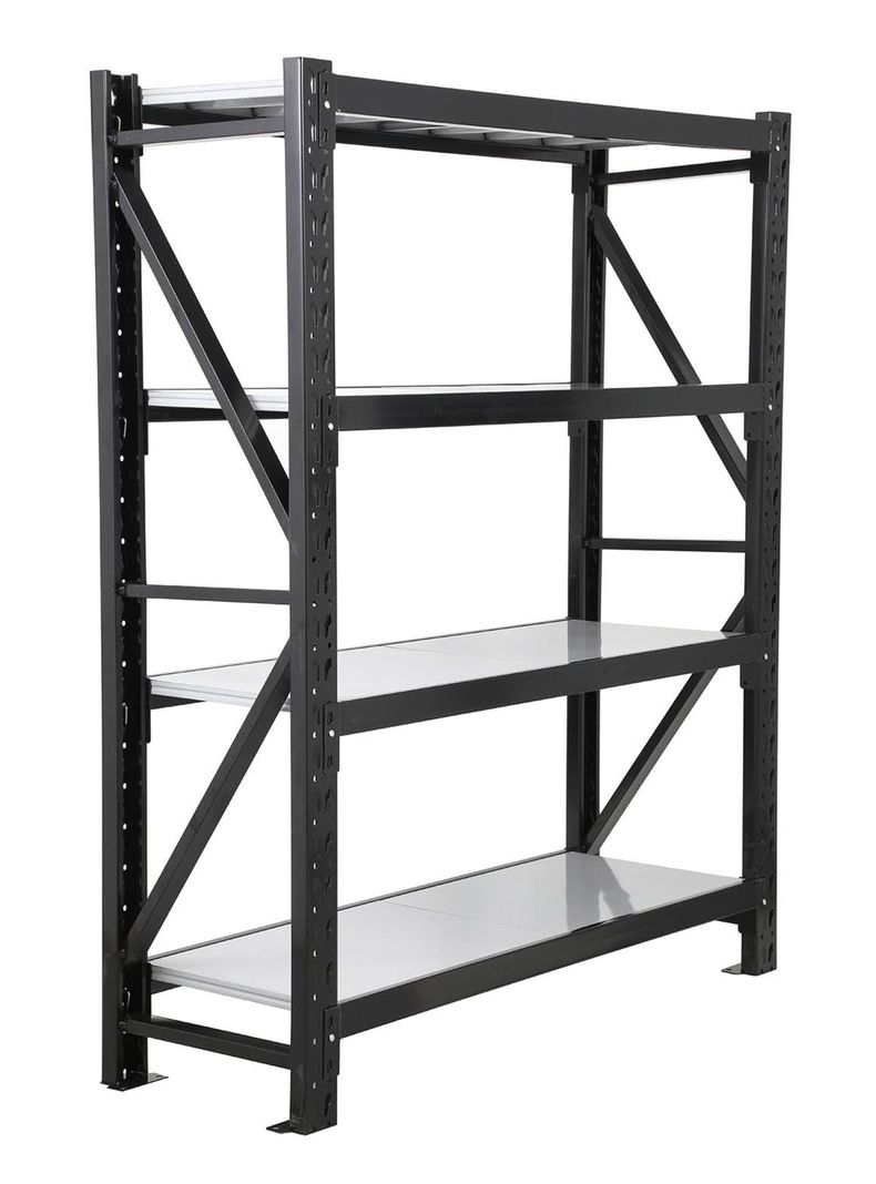 Rack Auto-Pro de 50x150x180 cm 4 Niveles Negro