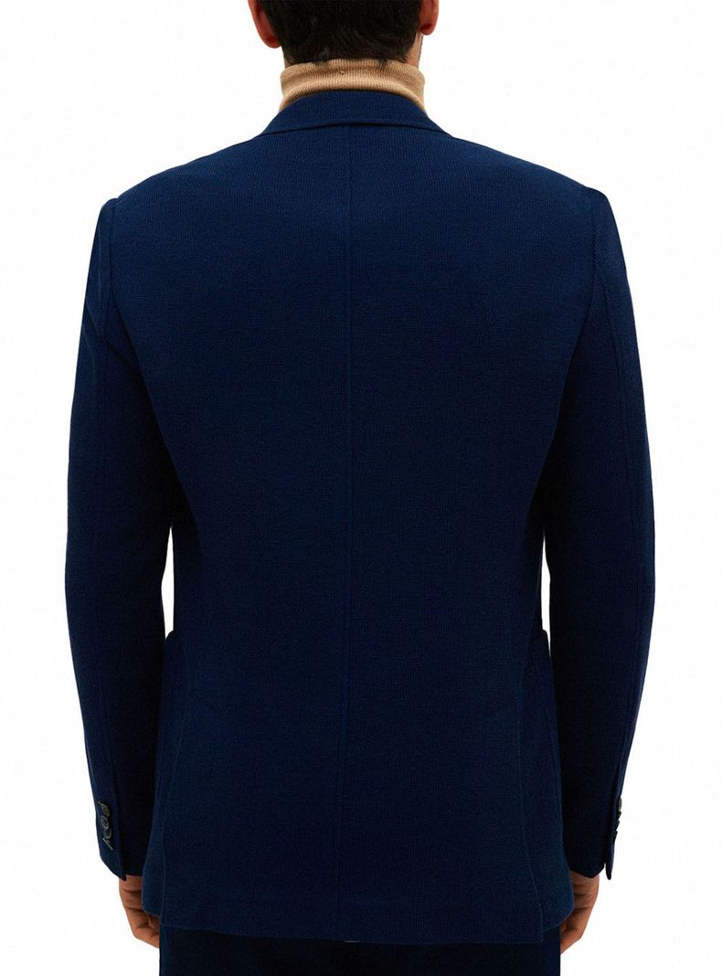 Chaqueta Casual Knit Marino-1