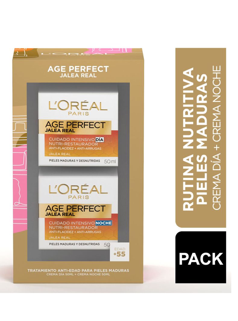 Set Dermo Expertise L'Oréal Paris Cremas Anti-Edad Jalea Real Día+Noche-1