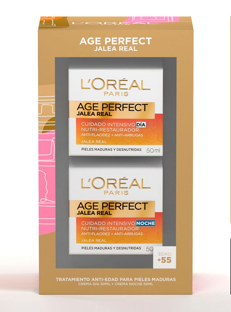 Set Dermo Expertise L'Oréal Paris Cremas Anti-Edad Jalea Real Día+Noche-0