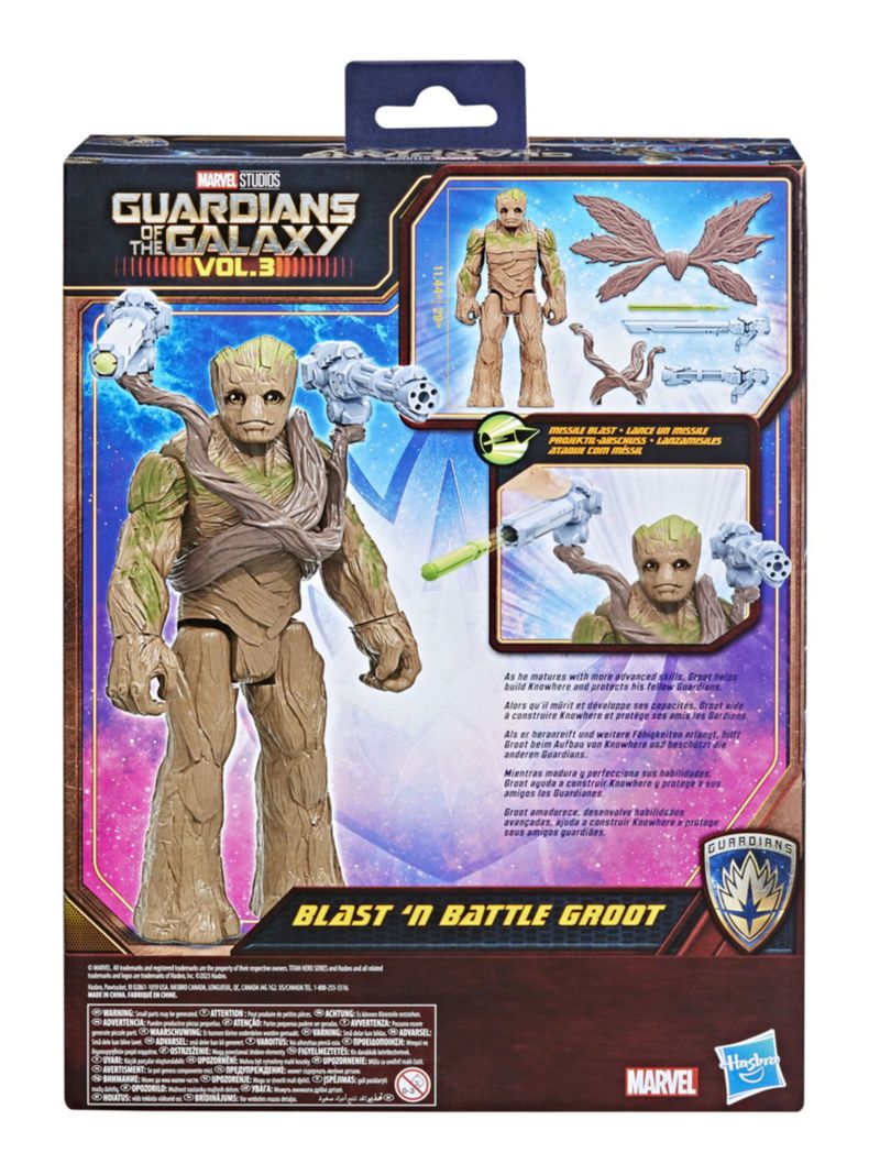Figura Guardianes Galaxia Blast N Battle Groot-4