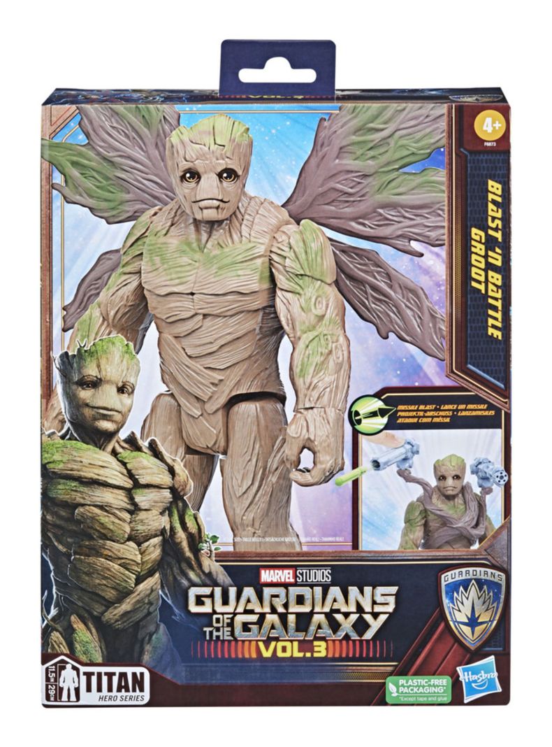 Figura Guardianes Galaxia Blast N Battle Groot-3