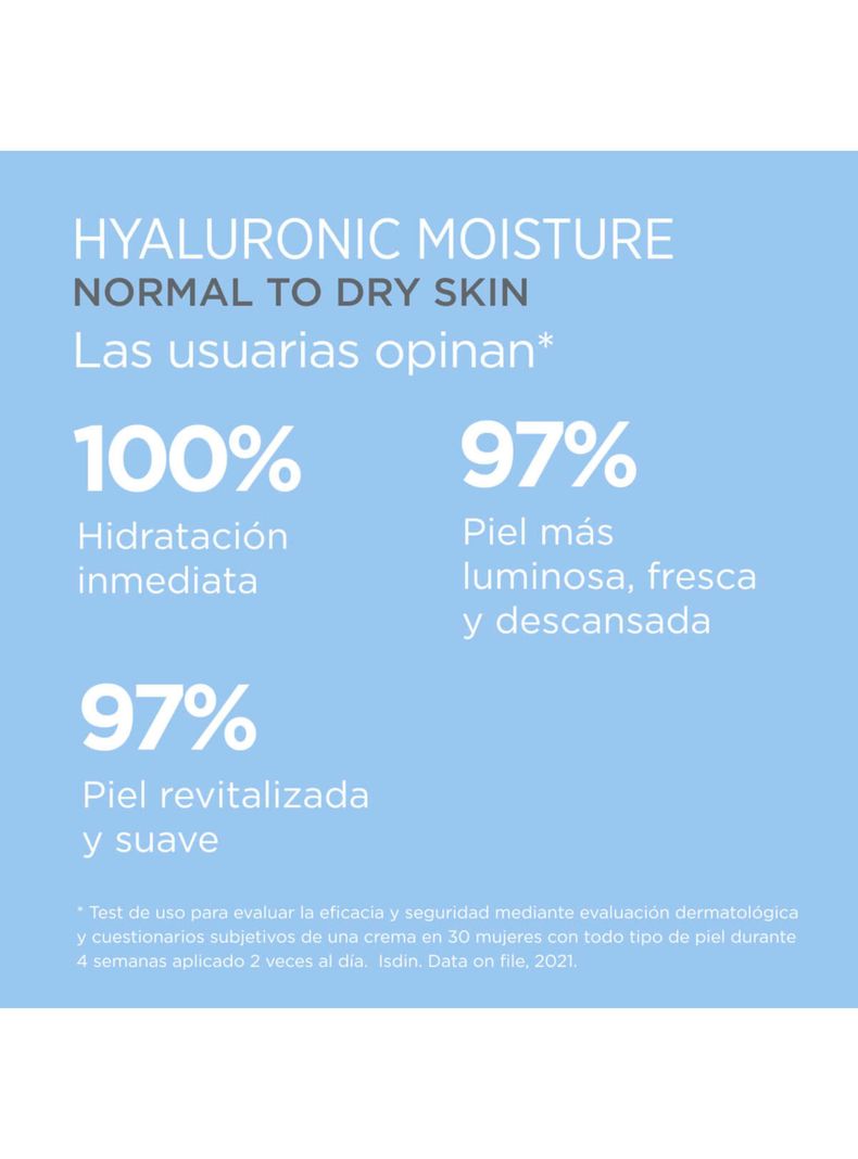 ISDINCEUTICS Crema Hyaluronic Moisture Normal to Dry Skin 50 g-4