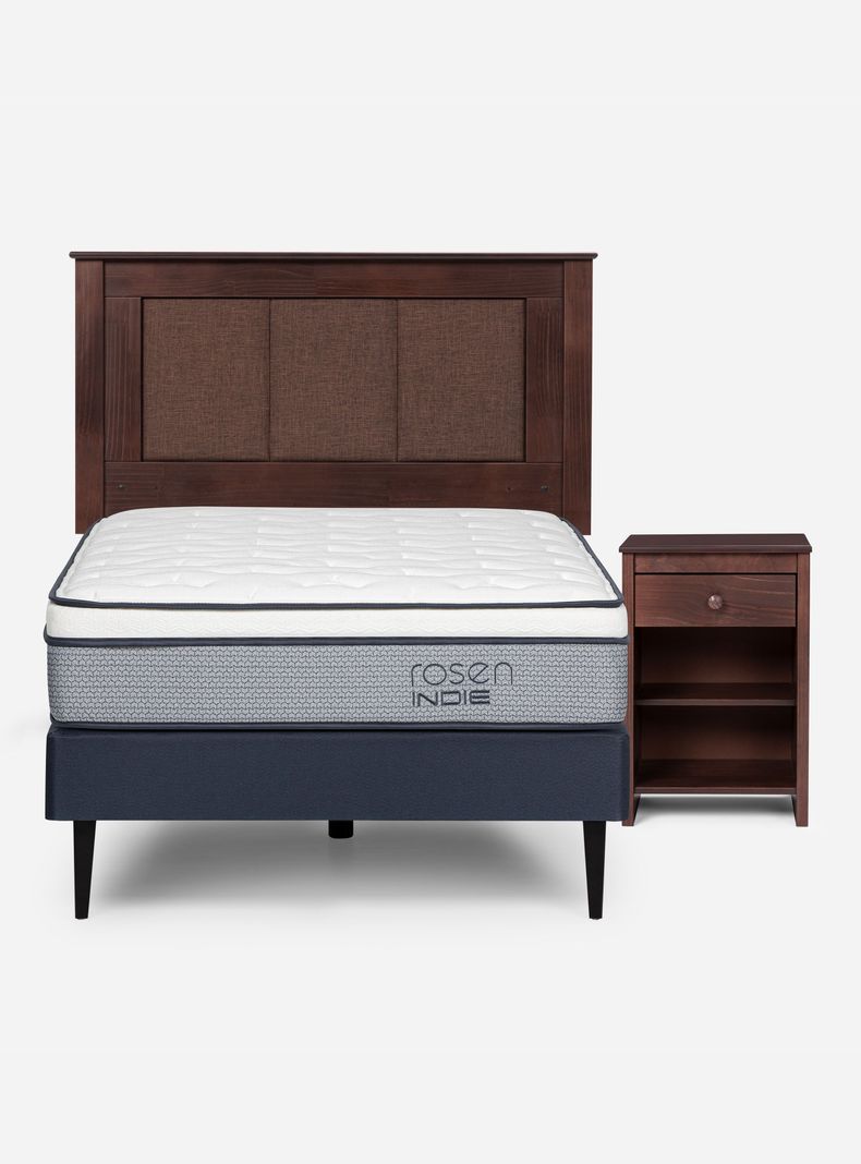 Cama Europea Indie 1 Plaza + Set Muebles Rachel-1