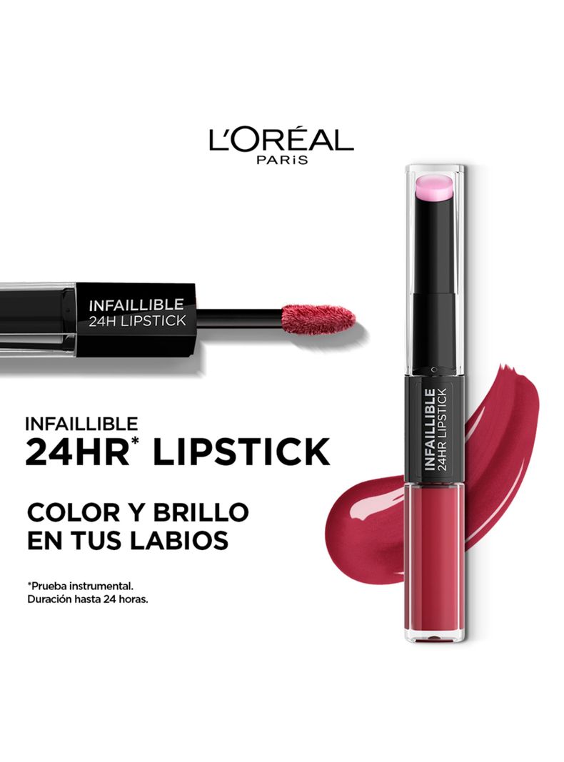 Labial Infallible 24h 2-Step 302 Rose Eternite-2