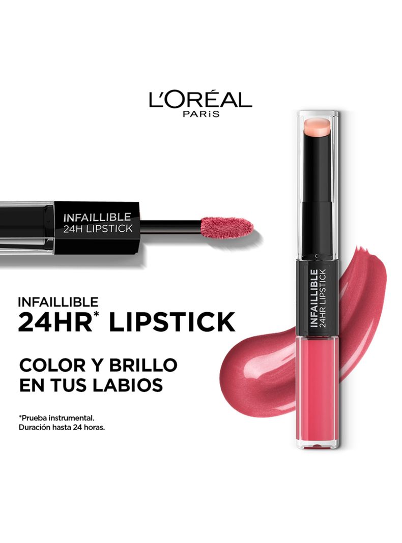 Labial Infallible 24h 2-Step 804 Metro Proof Ros-2