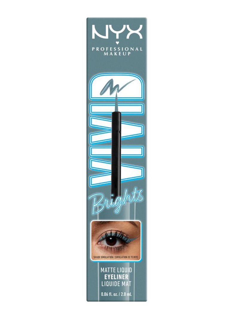 Delineador de Ojos Líquido Vivid Bright Liquid Liner Cyan Simp 2 ml-4