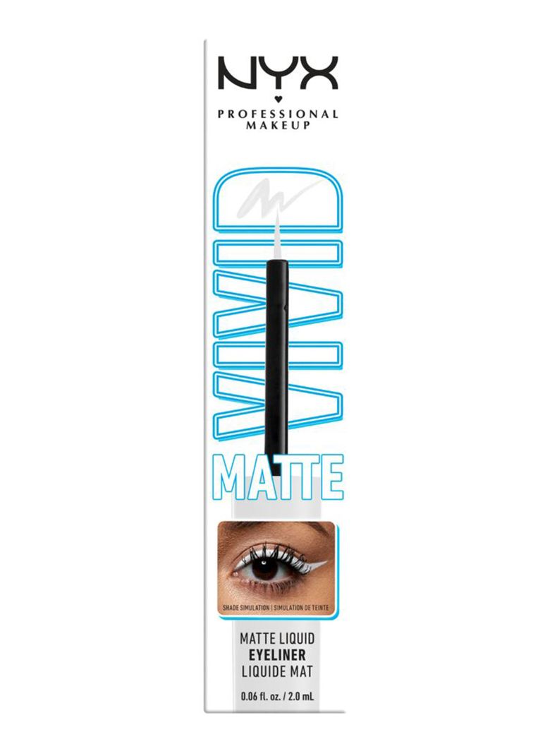 Delineador de Ojos Líquido Vivid Matte Liquid Liner White 2 ml-4