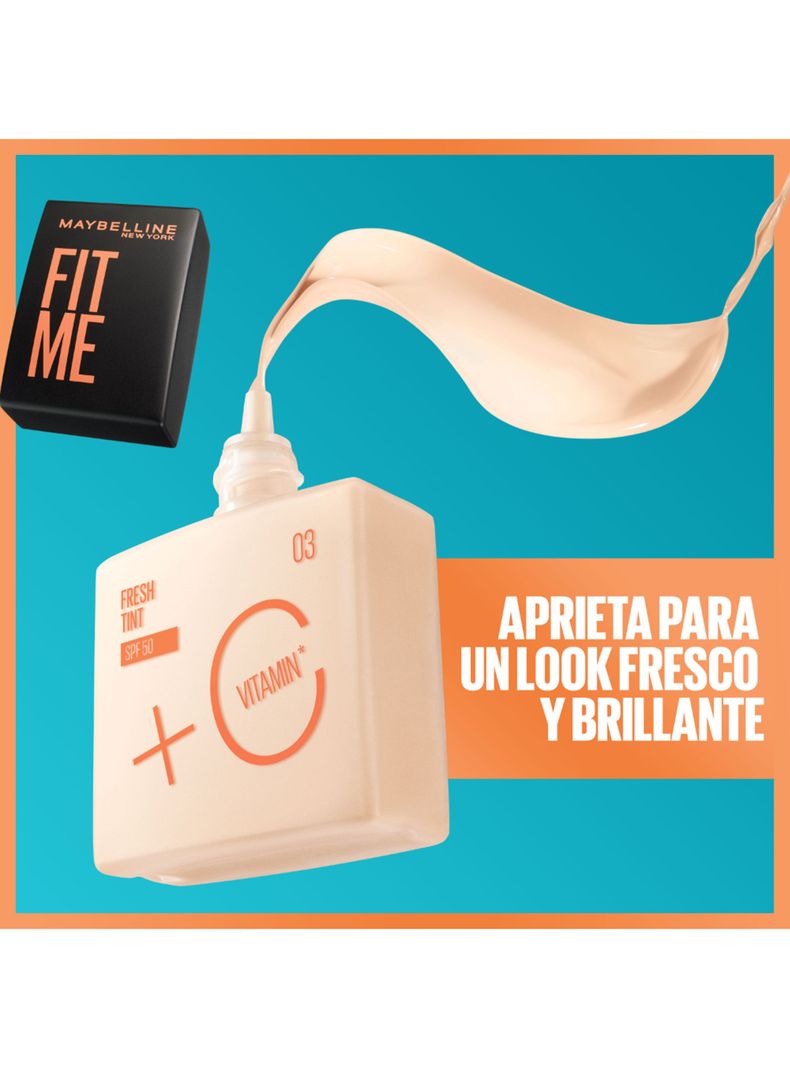 Base de Maquillaje Fit Me Fresh Tint SPF50 01 5g-5